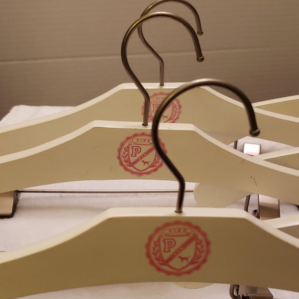 PINK Victoria's Secret Wooden Hangers - Picture 6 of 7